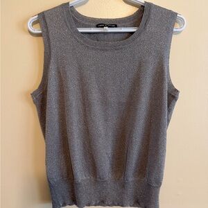 Cable & Gauge Metallic Gray Tank Top